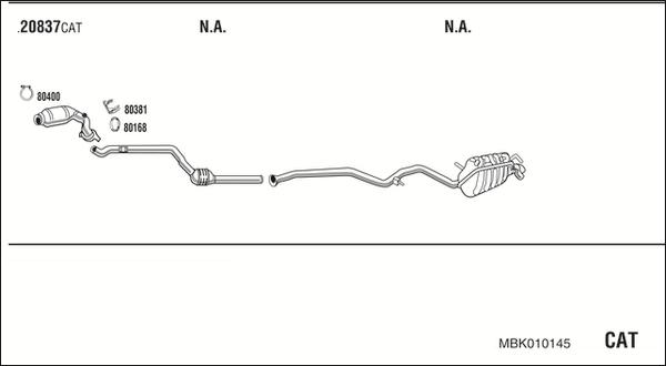 Fonos MBK010145 - Система випуску ОГ autocars.com.ua