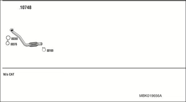 Fonos MBK019656A - Система выпуска ОГ autodnr.net