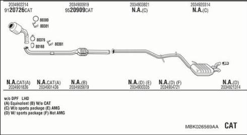 Fonos MBK026569AA - Система випуску ОГ autocars.com.ua