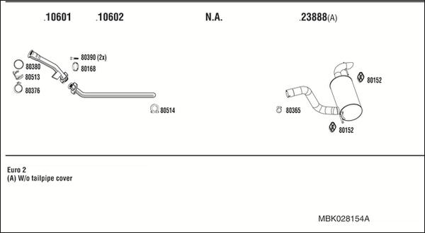 Fonos MBK028154A - Система выпуска ОГ autodnr.net