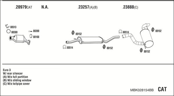 Fonos MBK028154BB - Система выпуска ОГ autodnr.net