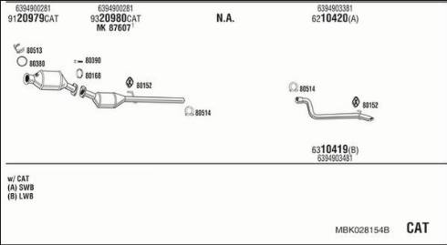 Fonos MBK028154B - Система выпуска ОГ autodnr.net