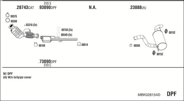 Fonos MBK028154D - Система выпуска ОГ autodnr.net