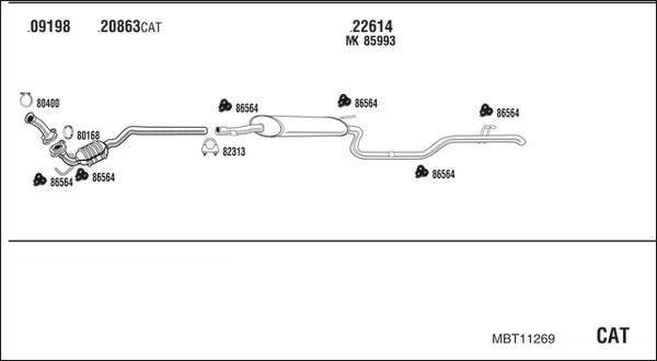 Fonos MBT11269 - Система выпуска ОГ autodnr.net