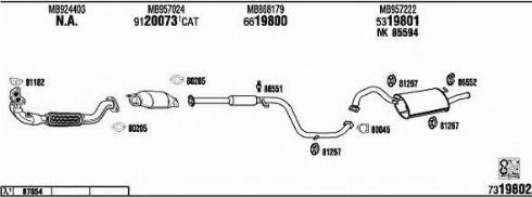 Fonos MI41032A - Система випуску ОГ autocars.com.ua