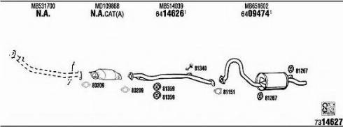Fonos MI61527B - Система випуску ОГ autocars.com.ua