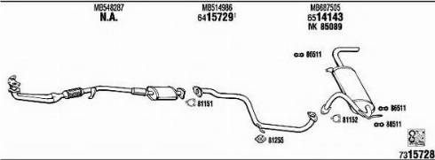 Fonos MI61529 - Система випуску ОГ autocars.com.ua