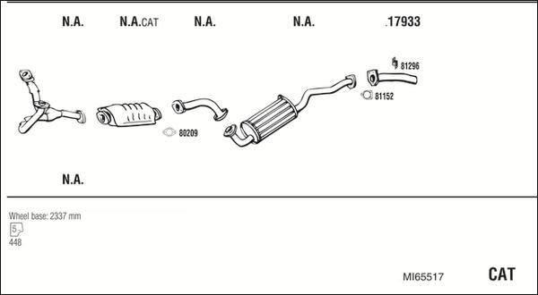 Fonos MI65517 - Система випуску ОГ autocars.com.ua
