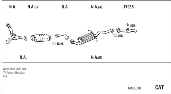 Fonos MI65518 - Система випуску ОГ autocars.com.ua