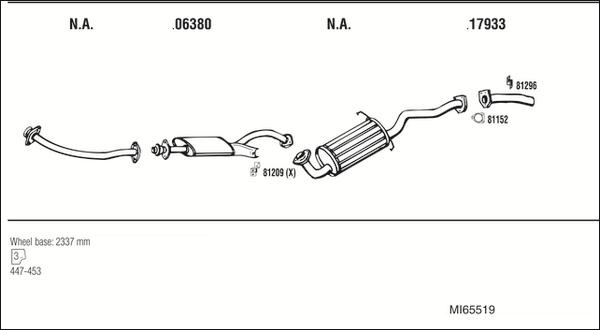 Fonos MI65519 - Система випуску ОГ autocars.com.ua