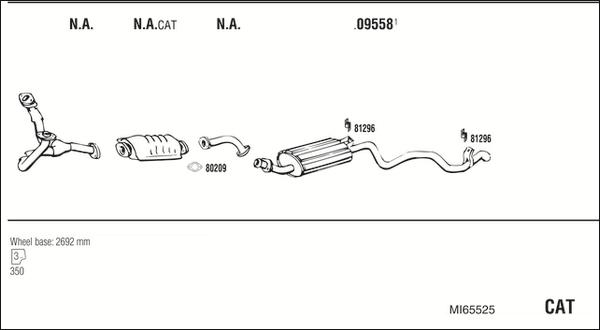 Fonos MI65525 - Система випуску ОГ autocars.com.ua