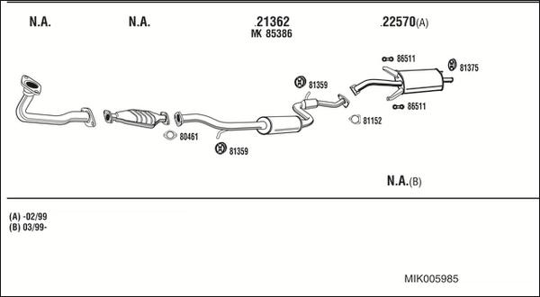 Fonos MIK005985 - Система випуску ОГ autocars.com.ua