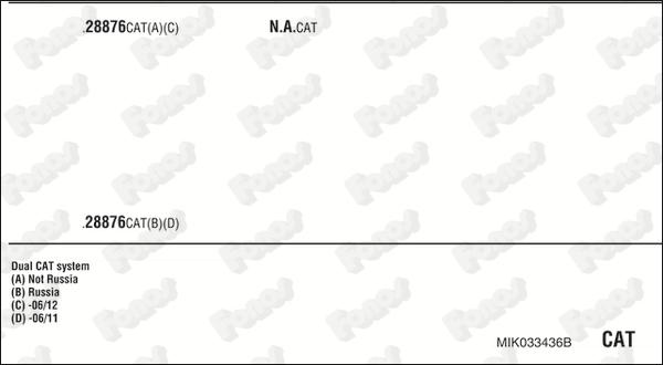 Fonos MIK033436B - Система випуску ОГ autocars.com.ua