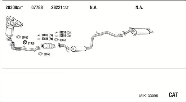 Fonos MIK133095 - Система випуску ОГ autocars.com.ua