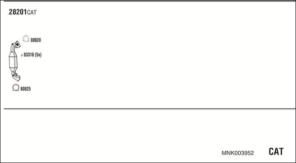 Fonos MNK003952 - Система випуску ОГ autocars.com.ua