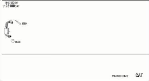 Fonos MNK005373 - Система випуску ОГ autocars.com.ua