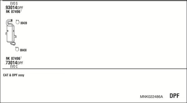 Fonos MNK022486A - Система випуску ОГ autocars.com.ua