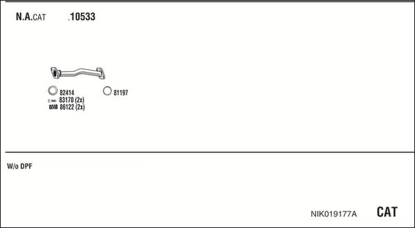 Fonos NIK019177A - Система випуску ОГ autocars.com.ua