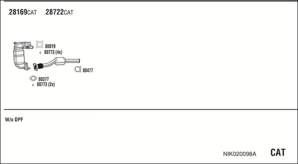 Fonos NIK020098A - Система випуску ОГ autocars.com.ua