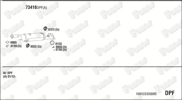 Fonos NIK033588B - Система випуску ОГ autocars.com.ua