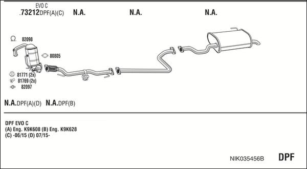 Fonos NIK035456B - Система випуску ОГ autocars.com.ua