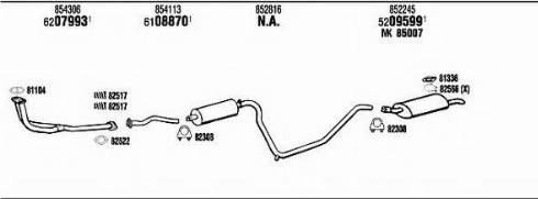 Fonos OP40083 - Система випуску ОГ autocars.com.ua