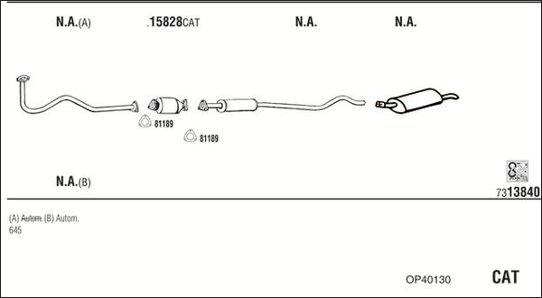 Fonos OP40130 - Система випуску ОГ autocars.com.ua
