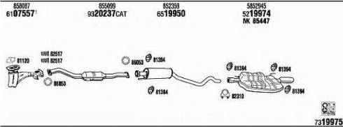 Fonos OP45195 - Система випуску ОГ autocars.com.ua