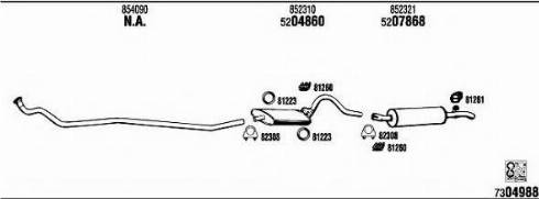 Fonos OP50604 - Система випуску ОГ autocars.com.ua