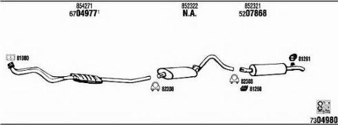 Fonos OP50624B - Система випуску ОГ autocars.com.ua
