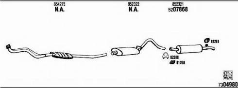 Fonos OP50625 - Система випуску ОГ autocars.com.ua