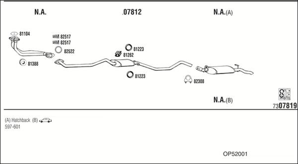Fonos OP52001 - Система випуску ОГ autocars.com.ua