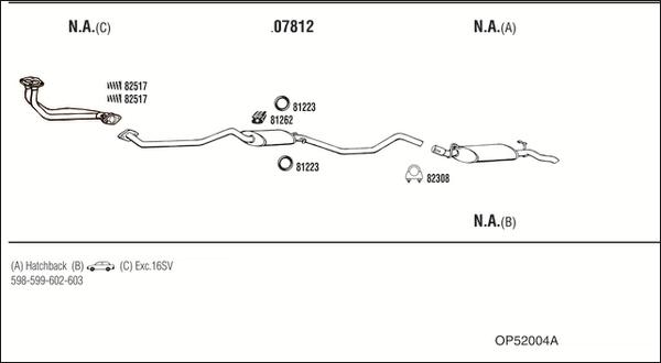 Fonos OP52004A - Система випуску ОГ autocars.com.ua