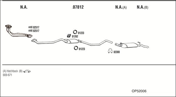 Fonos OP52006 - Система випуску ОГ autocars.com.ua