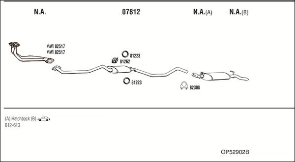 Fonos OP52902B - Система випуску ОГ autocars.com.ua