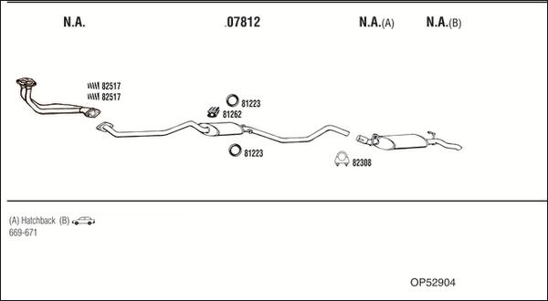 Fonos OP52904 - Система випуску ОГ autocars.com.ua