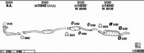 Fonos OP55007 - Система випуску ОГ autocars.com.ua