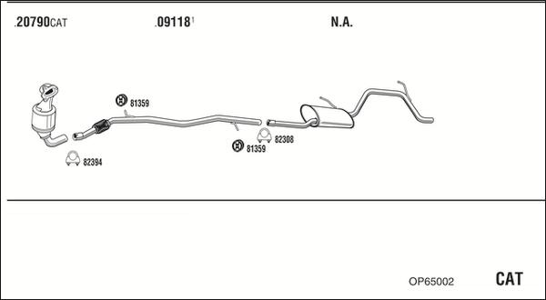 Fonos OP65002 - Система випуску ОГ autocars.com.ua