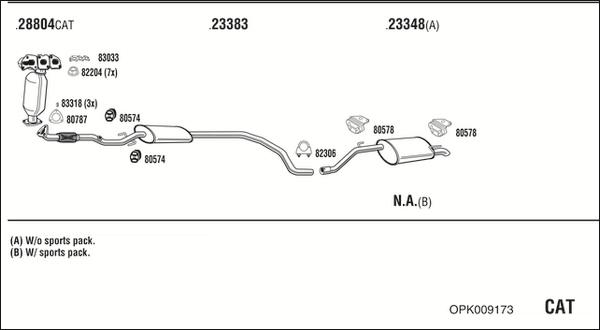 Fonos OPK009173 - Система випуску ОГ autocars.com.ua