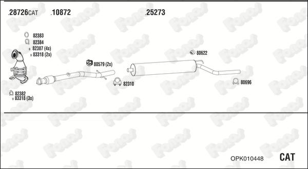 Fonos OPK010448 - Система випуску ОГ autocars.com.ua