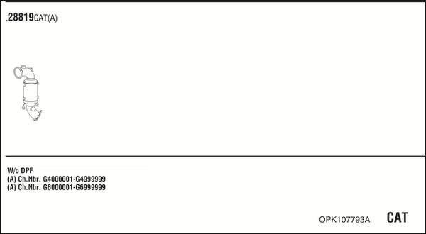 Fonos OPK107793A - Система випуску ОГ autocars.com.ua