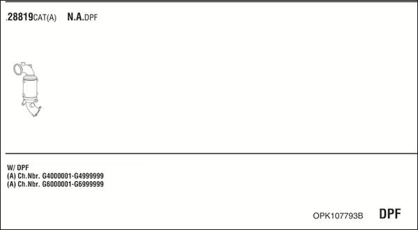 Fonos OPK107793B - Система випуску ОГ autocars.com.ua