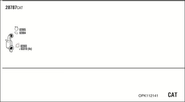 Fonos OPK112141 - Система випуску ОГ autocars.com.ua