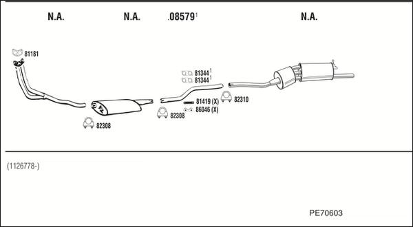 Fonos PE70603 - Система випуску ОГ autocars.com.ua