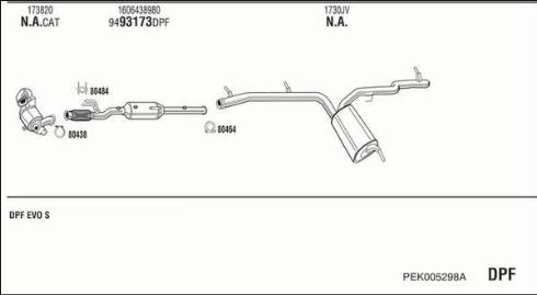 Fonos PEK005298A - Система випуску ОГ autocars.com.ua