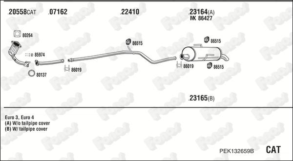 Fonos PEK132659B - Система випуску ОГ autocars.com.ua