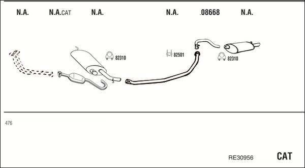 Fonos RE30956 - Система випуску ОГ autocars.com.ua