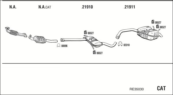 Fonos RE35030 - Система випуску ОГ autocars.com.ua
