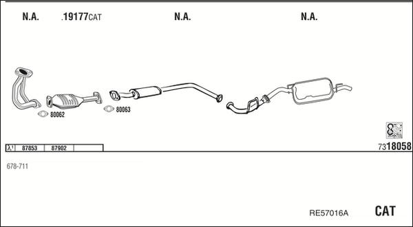 Fonos RE57016A - Система випуску ОГ autocars.com.ua