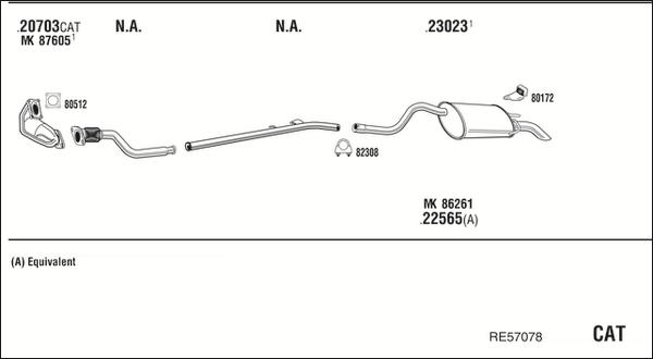 Fonos RE57078 - Система випуску ОГ autocars.com.ua